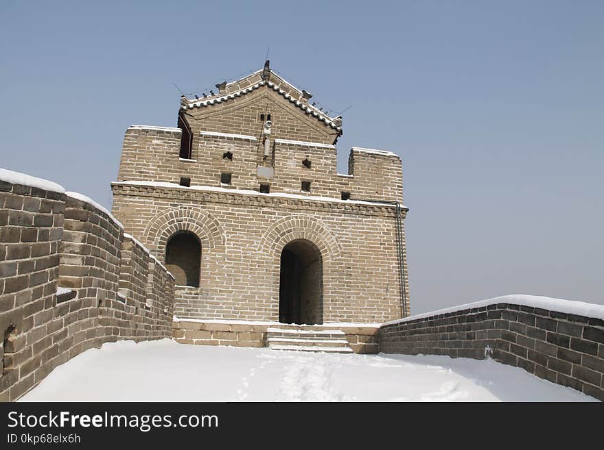 Snow, Historic Site, Building, Winter