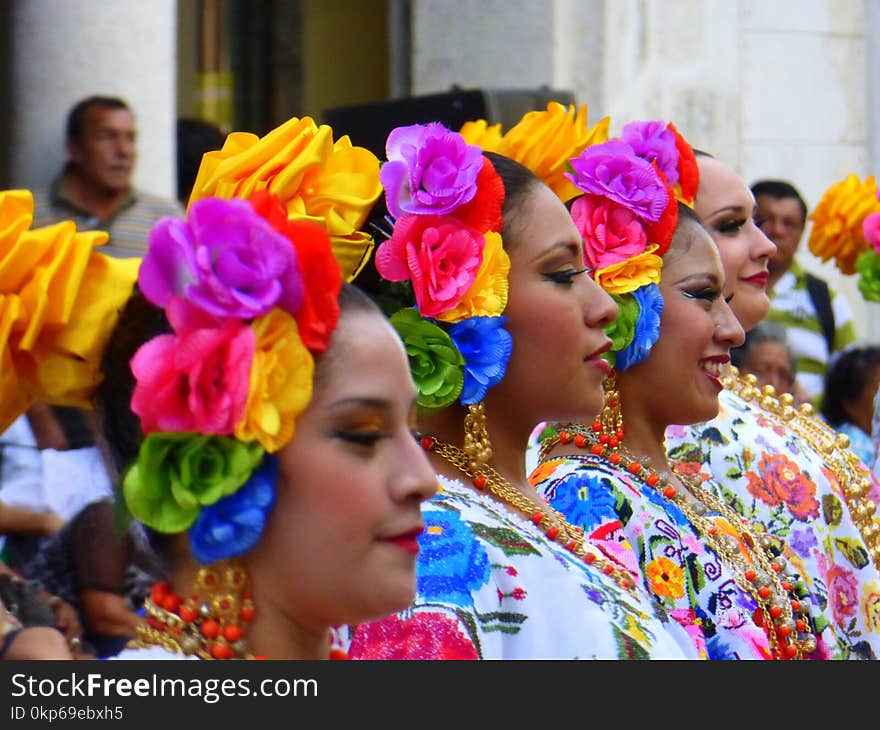 Yellow, Pink, Flower, Carnival