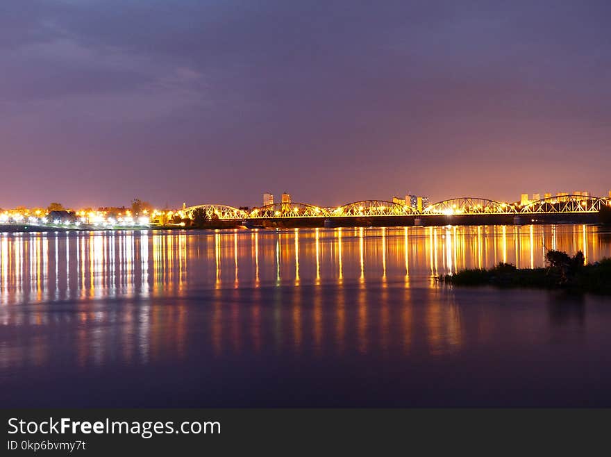 Reflection, Cityscape, Horizon, Skyline