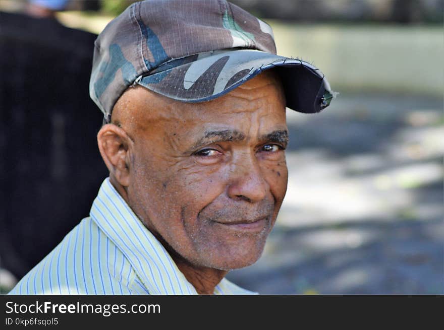 Senior Citizen, Man, Headgear, Human