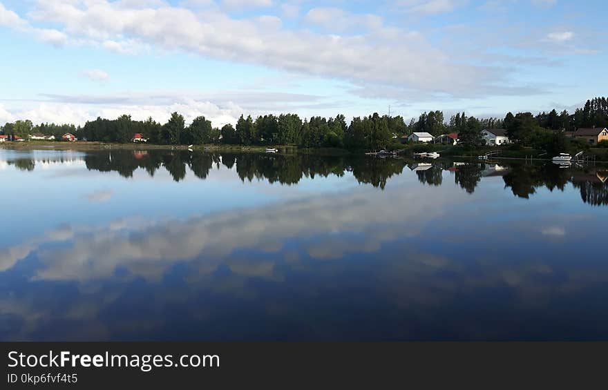 Reflection, Water, Sky, Nature