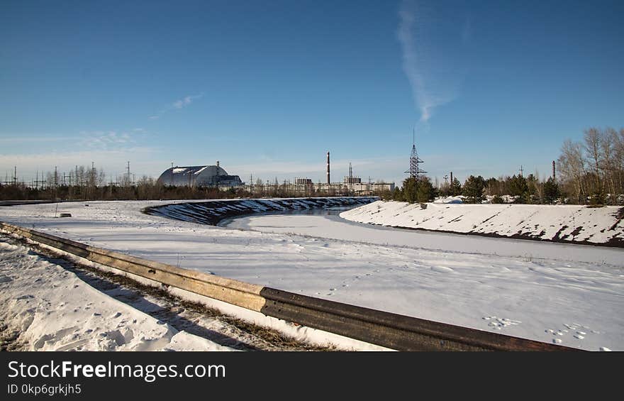 Winter, Waterway, Snow, Sky