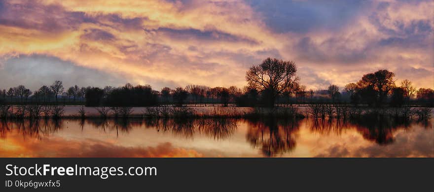 Reflection, Sky, Nature, Atmosphere