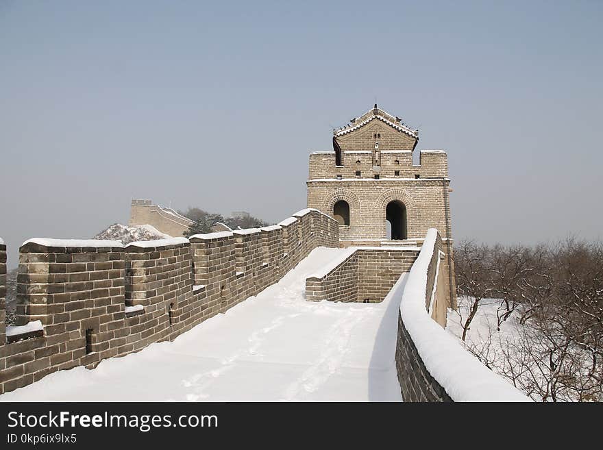 Snow, Winter, Sky, Building