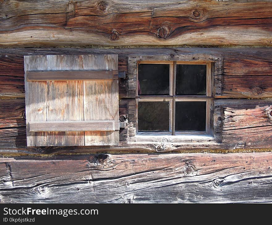 Wood, Window, Wall, Facade