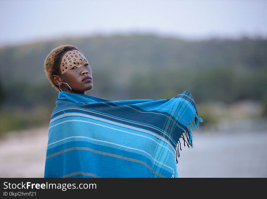 Selective Focus Photography of Woman Wearing Scarf