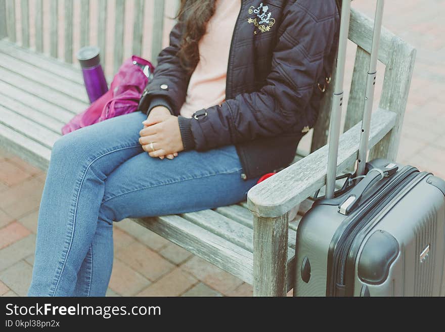 Woman Wearing Black Jacket