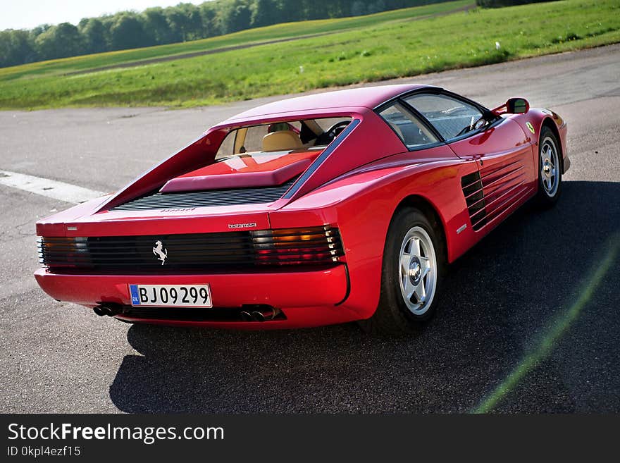 Red Ferrari Coupe