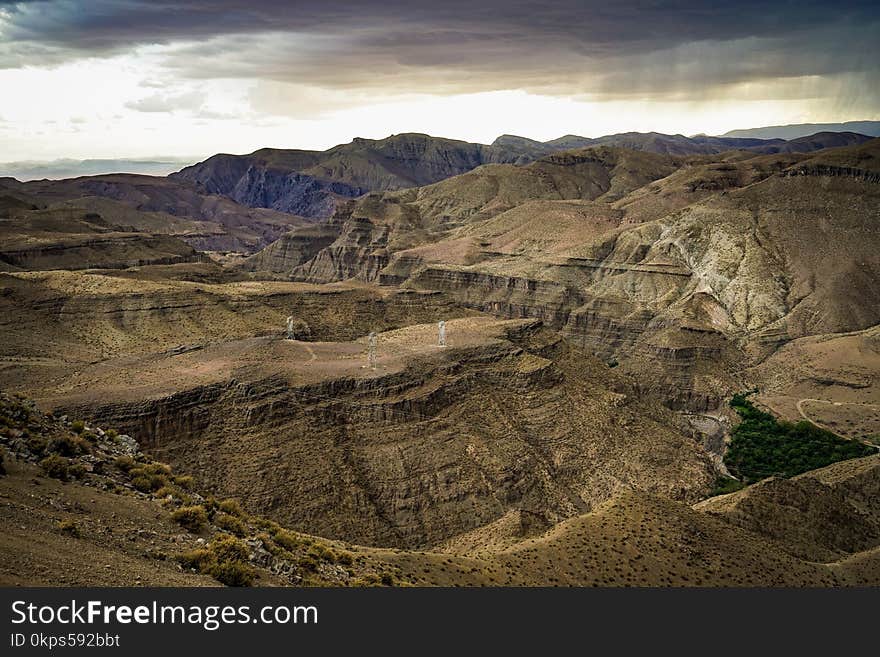 Badlands, Sky, Wilderness, Highland