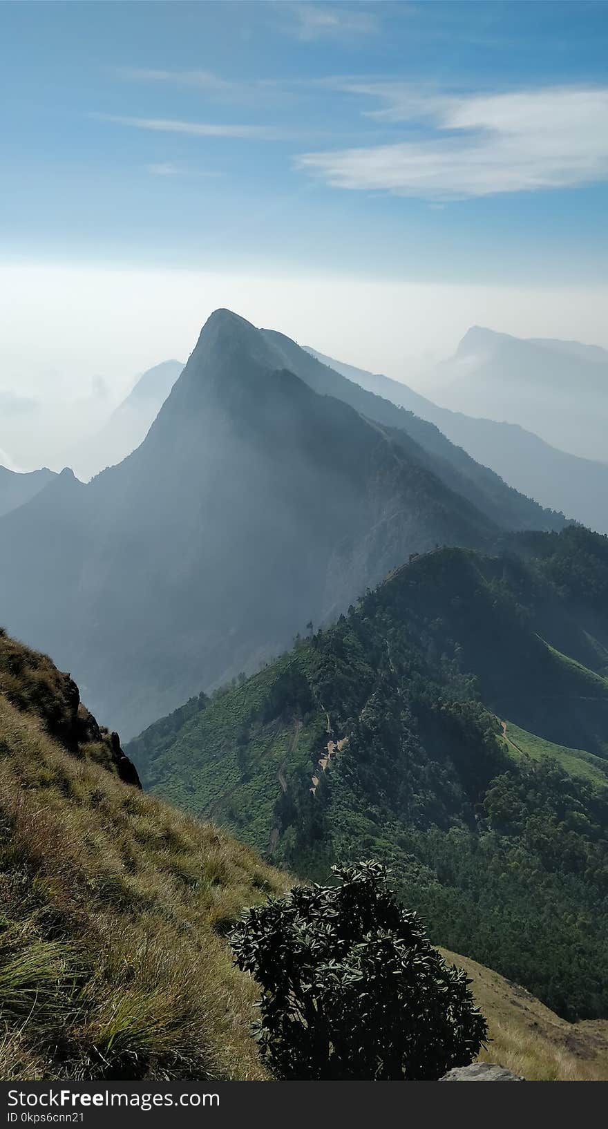 Mountainous Landforms, Sky, Mountain, Ridge