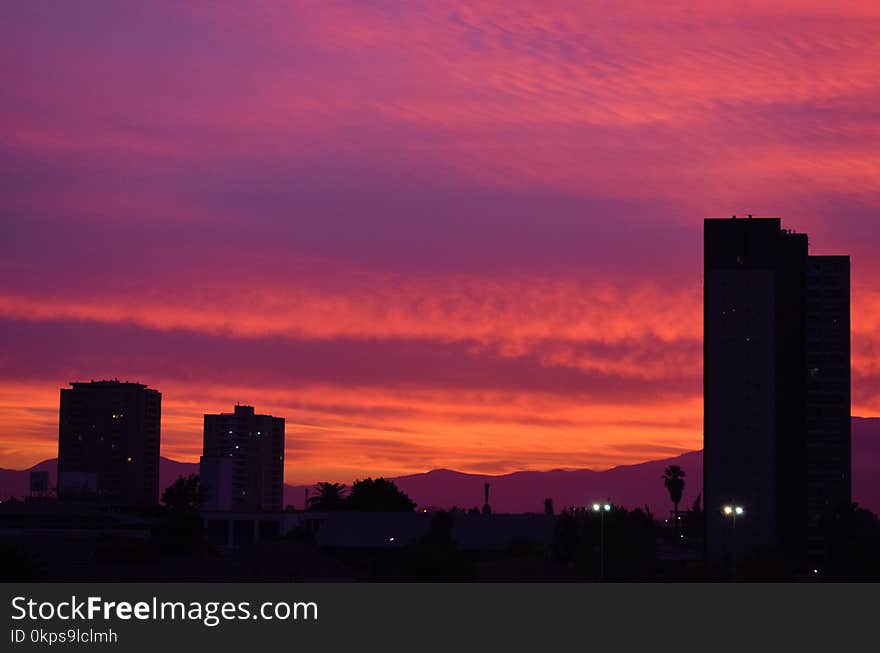 Sky, Afterglow, Dawn, Red Sky At Morning