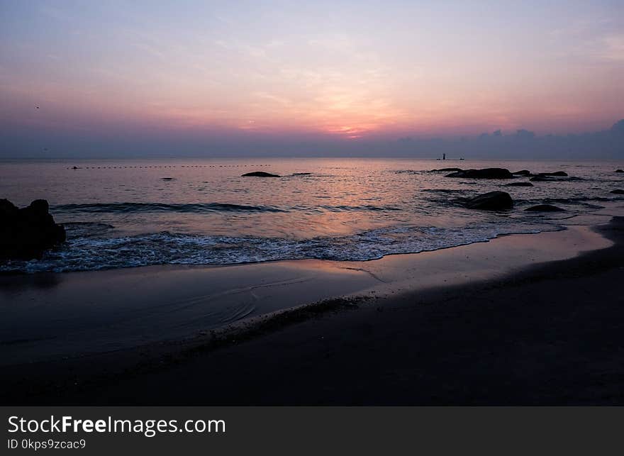 Sea, Sky, Horizon, Ocean