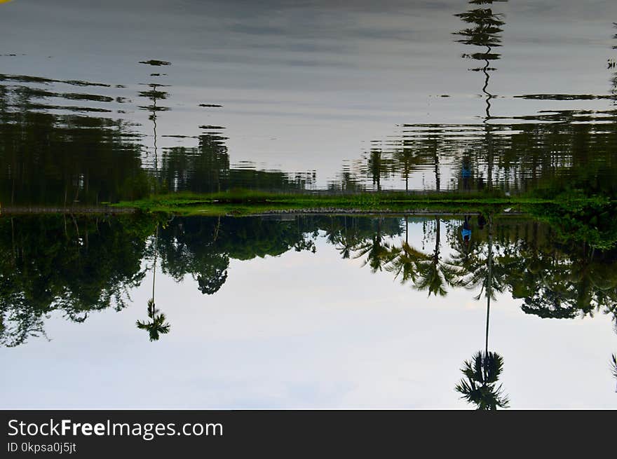 Reflection, Water, Nature, Sky