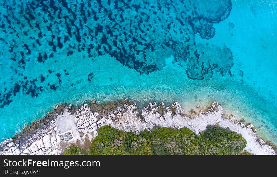 Aerial Photography of Island