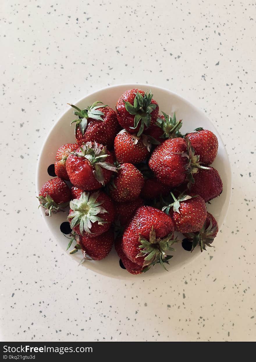 Bowl of Red Strawberry