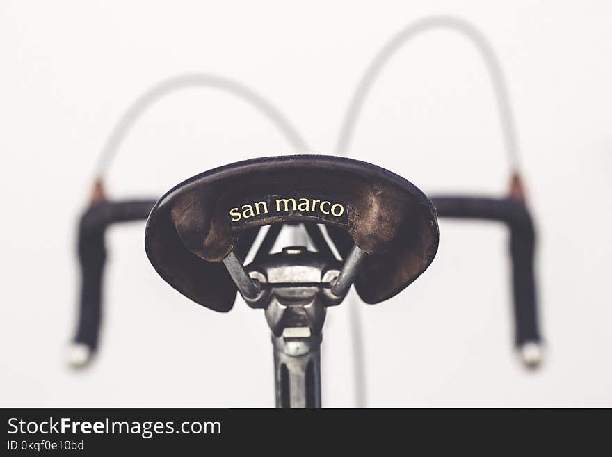 Close-Up Photography of Bicycle Saddle