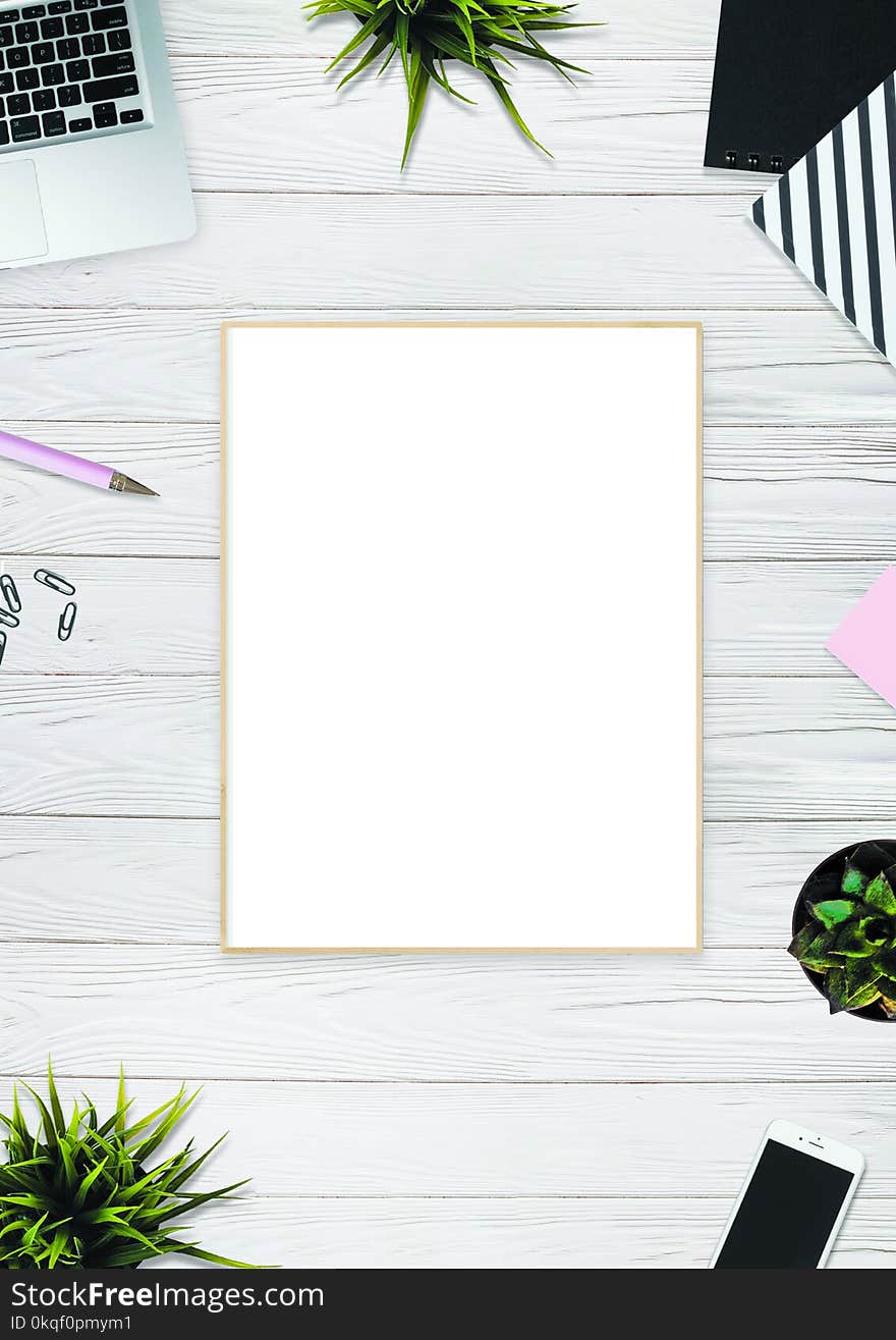 White Board on Beige Surface