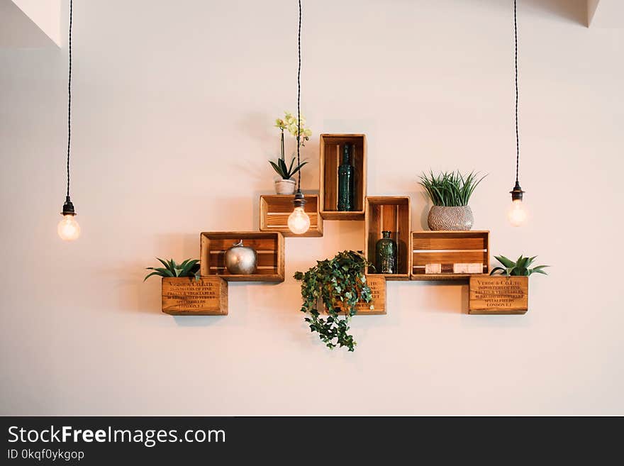 Crates Mounted On Wall