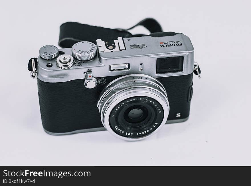 Black and Gray Fujifilm Camera