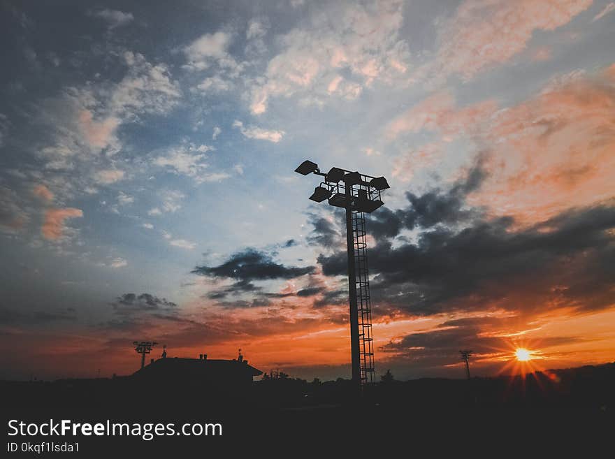 Silhouette Photo of Tower