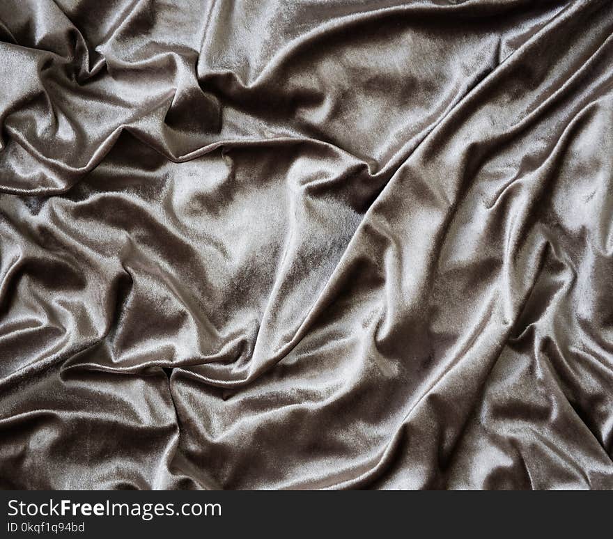 Gray Satin Textile