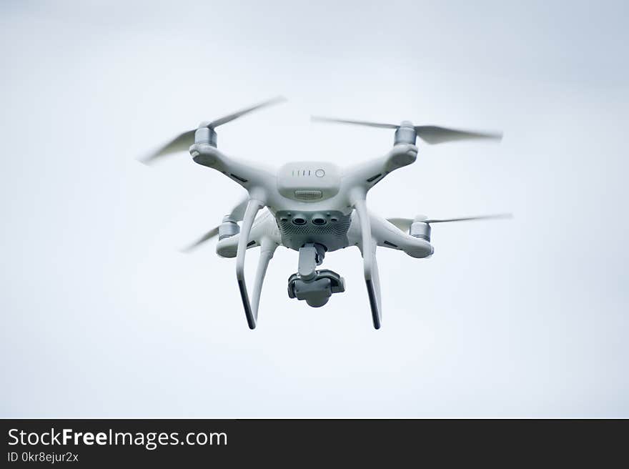 White Quadcopter Drone