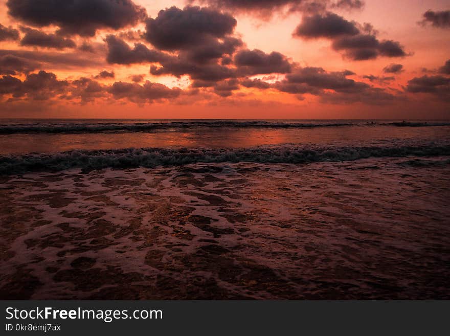 Ocean Body of Water during Sunset