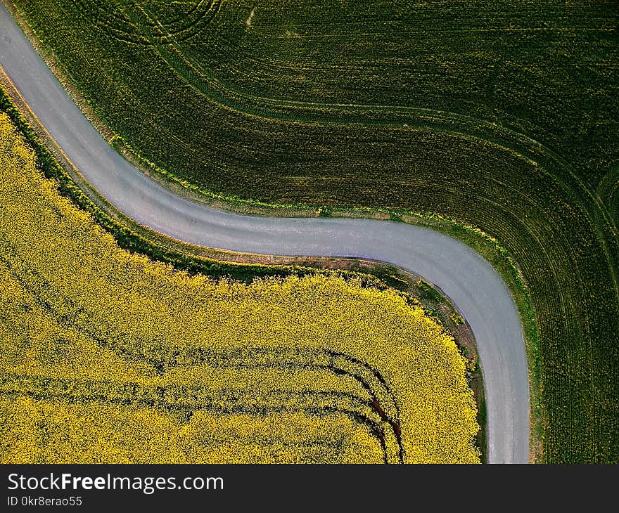 Aerial Photography of Green Grass Field