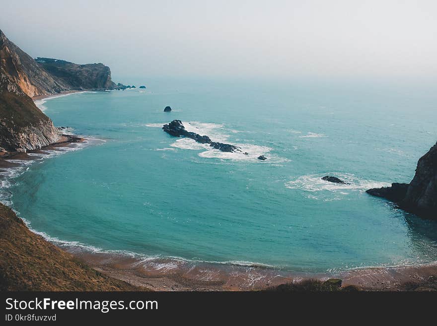 Aerial Photography of Beach Shore