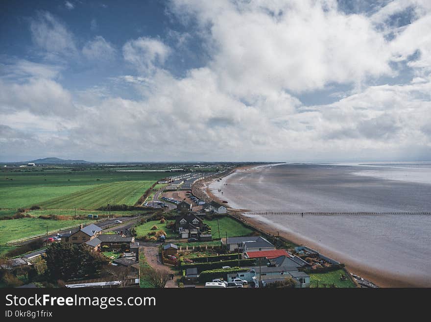 Aerial Photography of Seaside