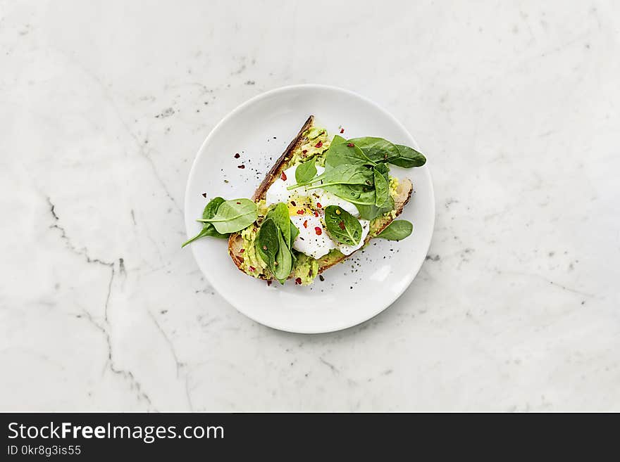 Vegetable Sandwich on Plate