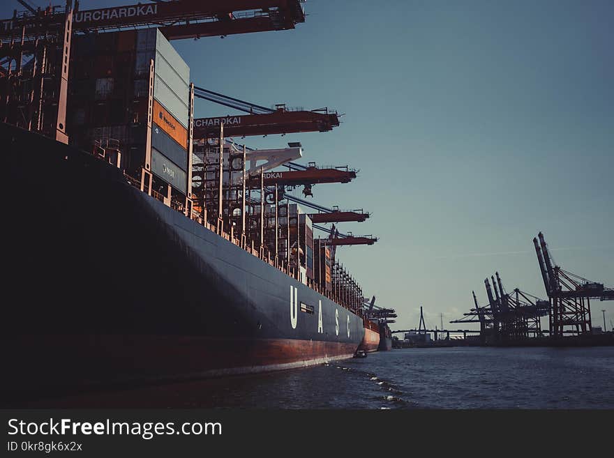 Shallow Focus Photography of Black Ship