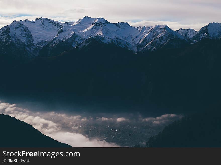 Landscape Photography of Ice Covered Mountain