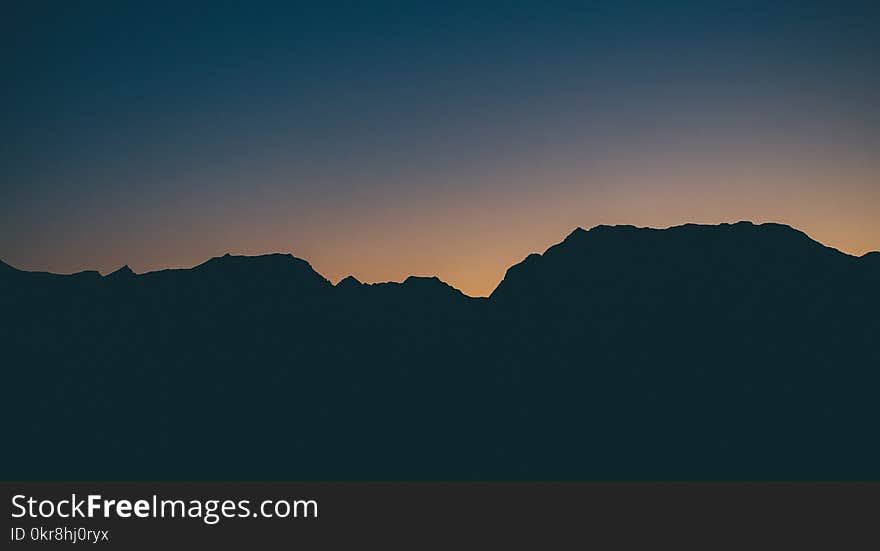 Photo of Mountain Silhouette