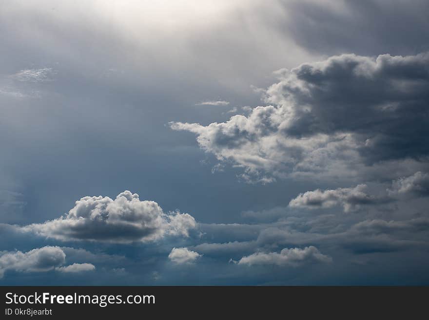 White Clouds in the Sky