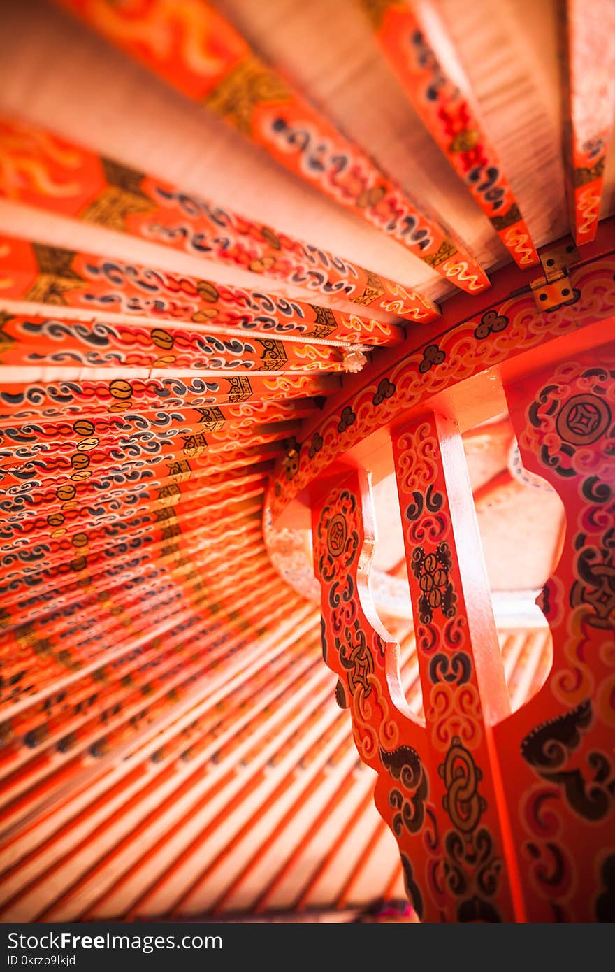 Color close up image of a yurt ceiling in Mongolia. Color close up image of a yurt ceiling in Mongolia