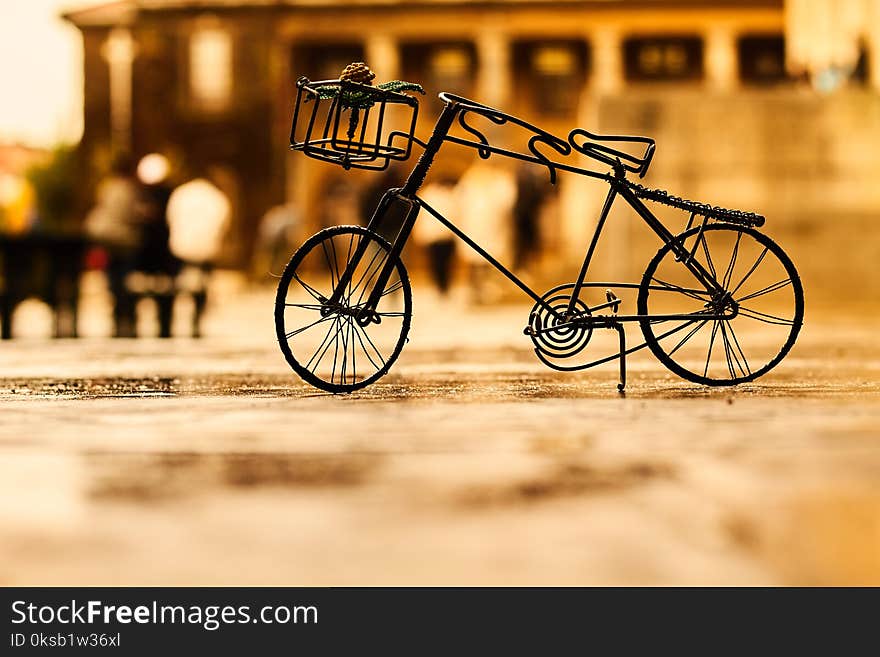 Close-up Photography of Miniature Bike