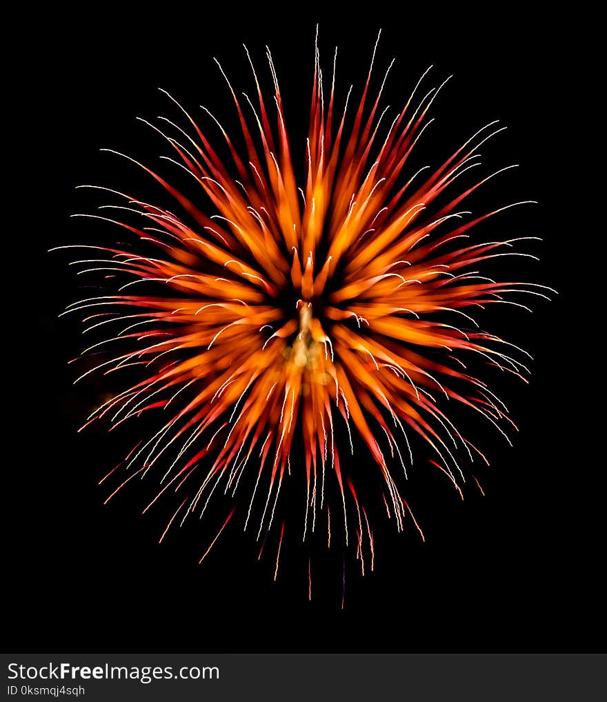 Exotic focus-poll images of fireworks, isolated for composing into your art