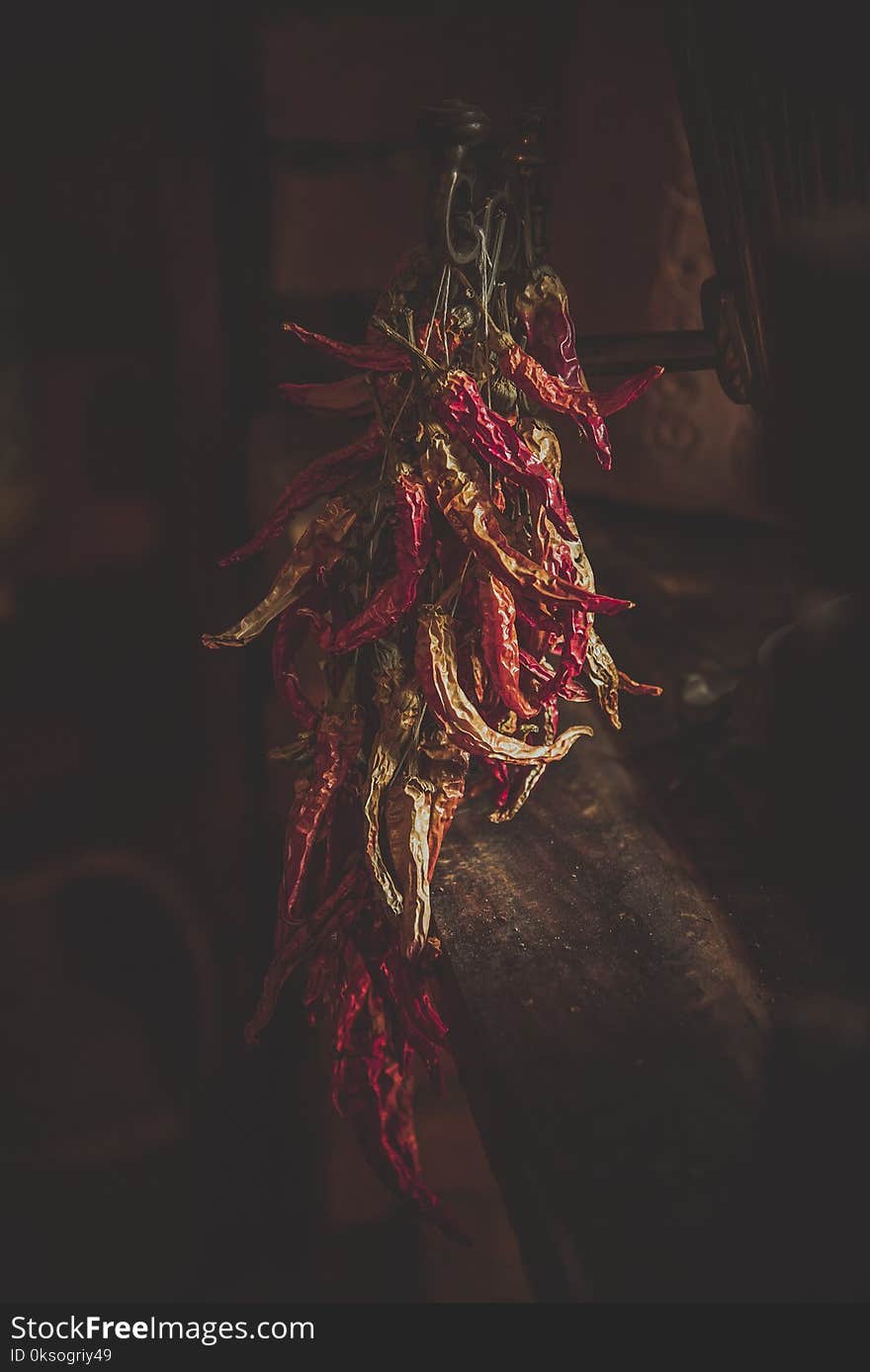 Hot dried red chillies peppers. Hot dried red chillies peppers