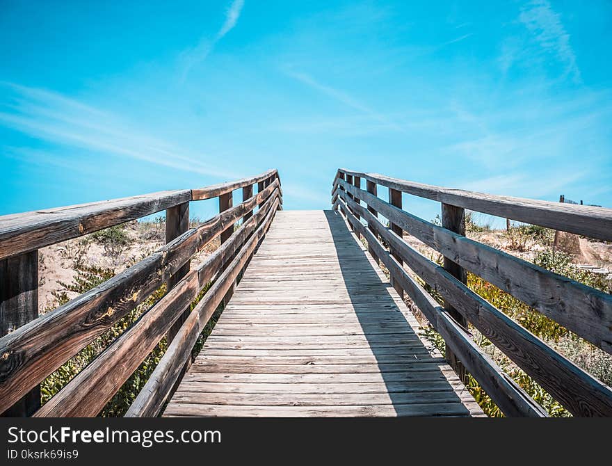 Brown Wooden Bridge