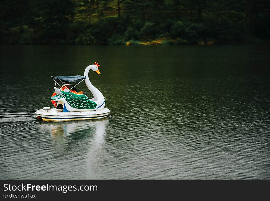 Swan Boat in Body of Water