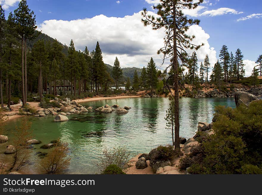 Lake Under Blue Sky