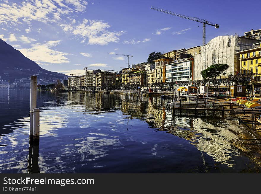 Body of Water and Town