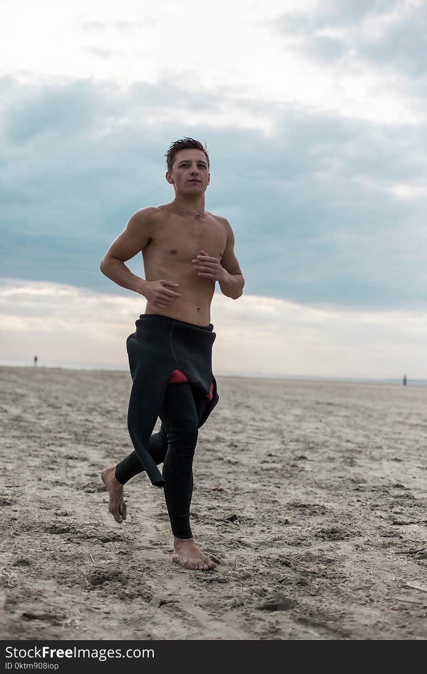 Man In Black Wetsuit