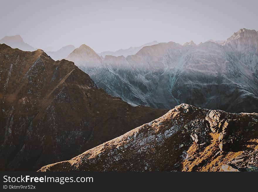 Aerial View Of Mountains