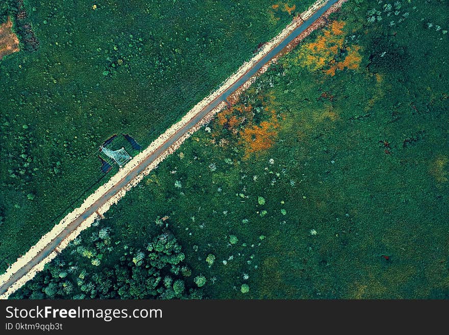 Aerial Photo Of Highway