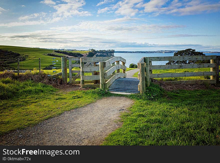 Wooden Fence And Bridge