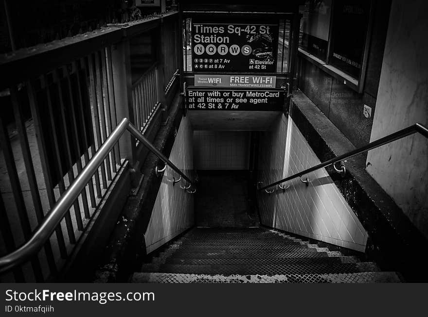 Underground Subway Staircase