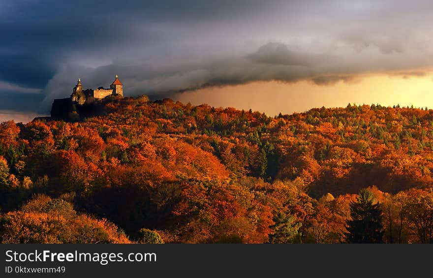 White Castle On Top Of Mountain