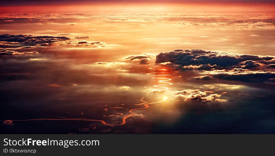 Aerial Photo of Amazon River